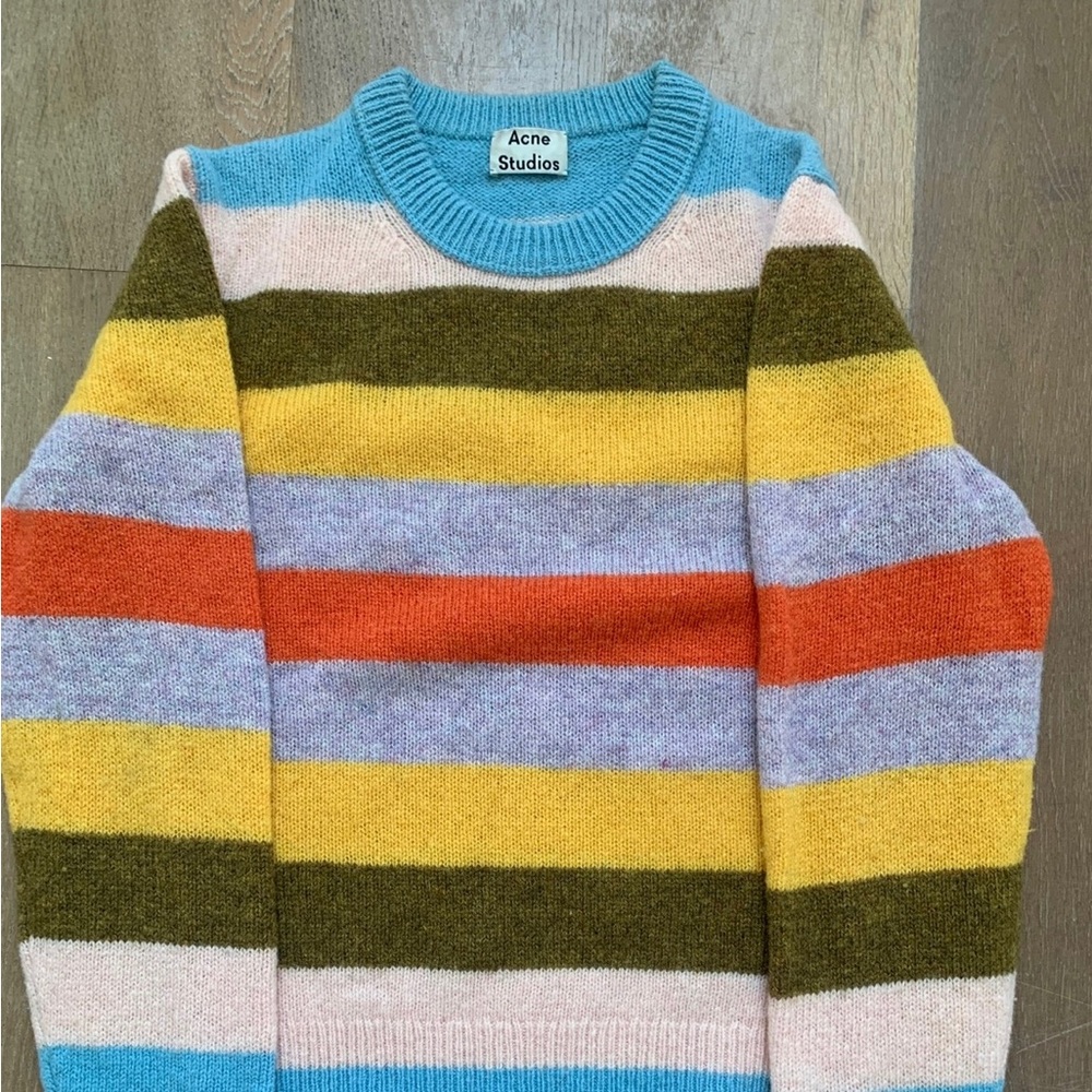 Acne studios Kai block
stripe multicolored sweater